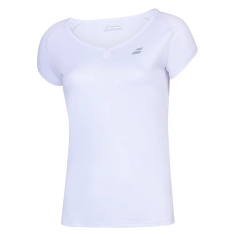 Dívčí tričko Babolat Play Club Cap Sleeve Top White