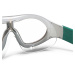 Plavecké okuliare Swimdow číre sklá jednotná veľkosť bielo-zelené