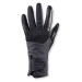 Dámske teplé jazdecké rukavice 560 warm tmavomodro-čierne