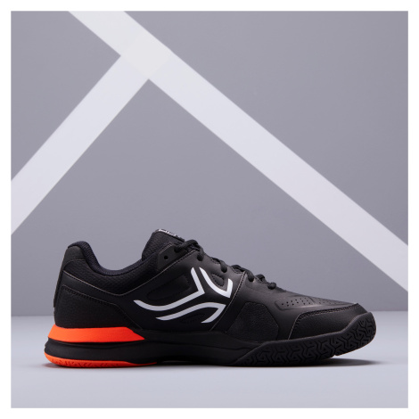 Pánska tenisová obuv TS500 čierno-oranžová ARTENGO