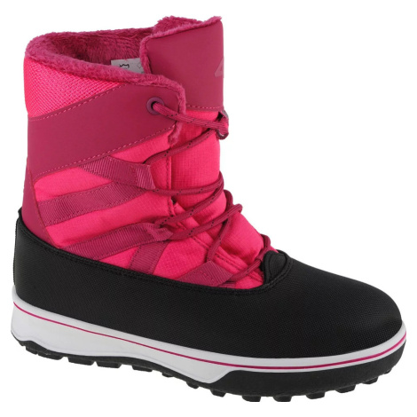 TMAVO RUŽOVÉ DIEVČENSKÉ SNEHULE 4F KIDS SNOW BOOTS 4FJAW22FSBSF005-54S