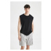 DEFACTO Boxy Fit Crew Neck Basic Plain Tank Top