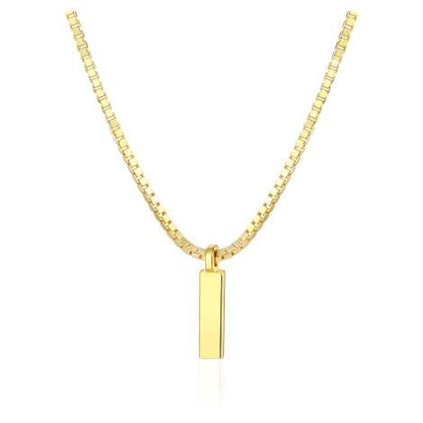 OLIVIE Strieborný náhrdelník 55+5cm BOX GOLD 8073