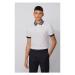 Boss Polokošeľa Parlay 85_BB 50432089 Biela Regular Fit