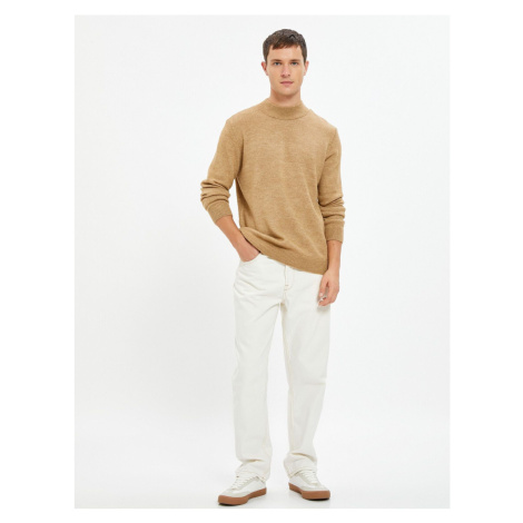 Koton Basic Knitwear Sweater Half Turtleneck Slim Cut