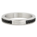 BREIL Štýlový oceľový prsteň so zirkónmi Light Row TJ336 65 mm