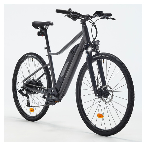 Elektrický trekingový bicykel Riverside 520 E vysoký rám sivý