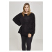 Women's oversize chenille sweater black