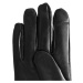 Semiline Pánske kožené antibakteriálne rukavice P8216-0 Black