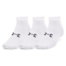 Ponožky UNDER ARMOUR 3 PACK-UA Essential Low Cut-WHT-1365745-100