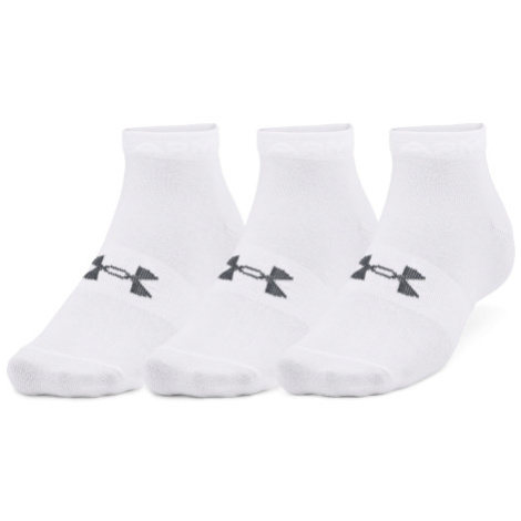 Ponožky UNDER ARMOUR UA Essential Low Cut 3 pack-WHT-1365745-100