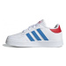 Juniorská rekreačná obuv ADIDAS Breaknet cloud white blue rush vivid red