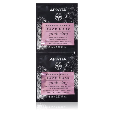 Apivita Express Beauty Pink Clay čistiaca maska na tvár