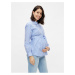 Modrá pruhovaná tehotenská košeľa Mama.licious Leticia