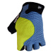 HAVEN Cyklistické rukavice krátkoprsté - KIOWA SHORT - čierna/modrá/zelená