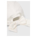 Detská čiapka Mayoral biela farba biela, z tenkej pleteniny, bavlnená