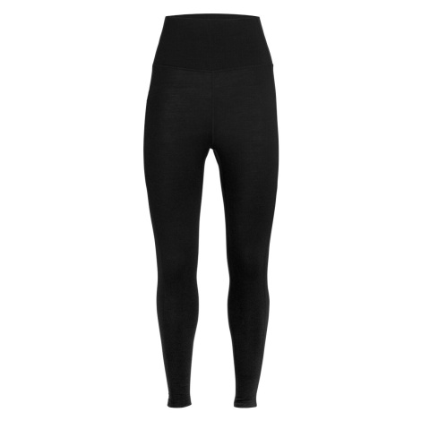 Women's Icebreaker Leggings Fastray High Rise Tights Black Icebreaker Merino