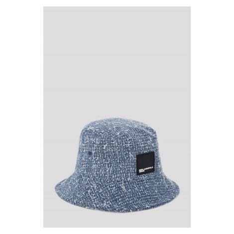 Klobúk Karl Lagerfeld Jeans Boucle Denim Bucket Hat Light Blue Denim