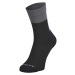 SCOTT Cyklistické ponožky klasické - BLOCK STRIPE CREW - šedá/čierna