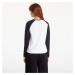 Tričko Urban Classics Ladies Contrast Raglan Longsleeve White / Black