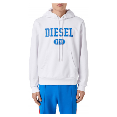 Mikina Diesel S-Ginn-Hood-K25 Sweat-Shirt Biela