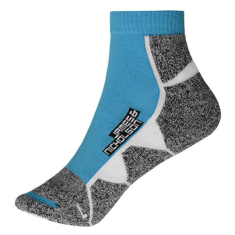 James&amp;Nicholson Unisex športové ponožky JN214 Bright Blue