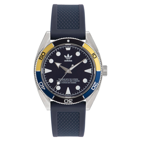 ADIDAS ORIGINALS Analógové hodinky  námornícka modrá / medová / strieborná