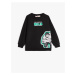 Koton Hulk Sweatshirt Licensed Crew Neck Long Sleeve Raised