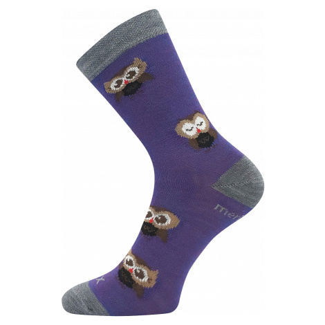 Ponožky Voxx Sovik fialová, 1 pár