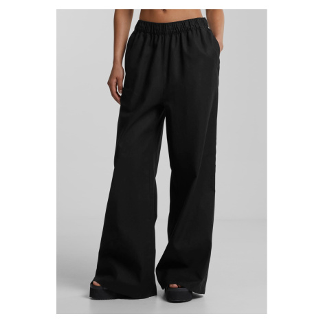 Women's wide-legged trousers - black Urban Classics