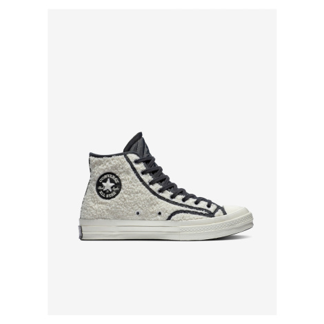 Black-and-White Ankle Sneakers Converse Chuck 70 Sherpa - Unisex