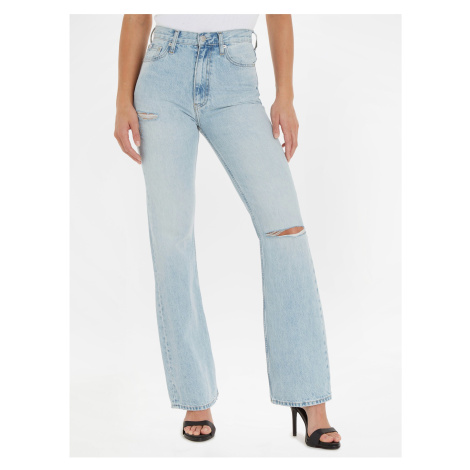 Svetlomodré dámske bootcut džínsy Calvin Klein Jeans