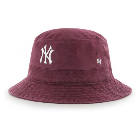 Klobúk 47 brand MLB New York Yankees fialová farba, bavlnený