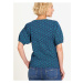 Modré vzorované tričko Tranquillo