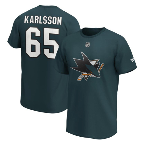 San Jose Sharks pánske tričko Erik Karlsson Iconic Name & Number Graphic
