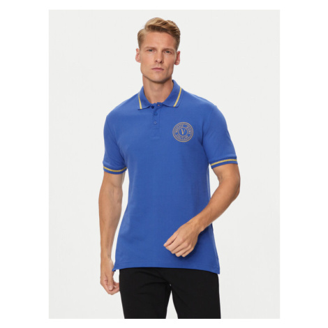 Versace Jeans Couture Polokošeľa 76GAGT02 Modrá Regular Fit