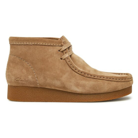 Clarks Šnurovacia obuv WallabeeEvoBt 261747444 Béžová