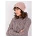 Dusty pink cashmere hat
