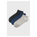 3 PACK Bavlnené ponožky Nopkana členkové