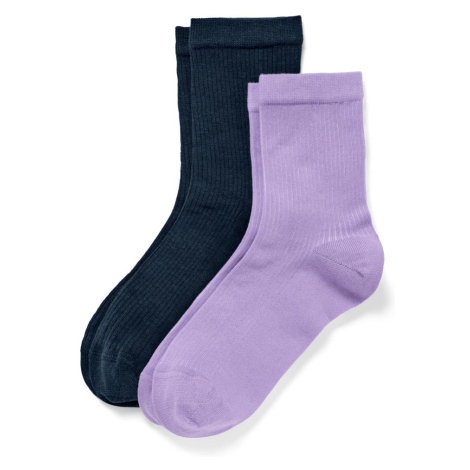 Ponožky z rebrovaného úpletu, 2 páry Tchibo