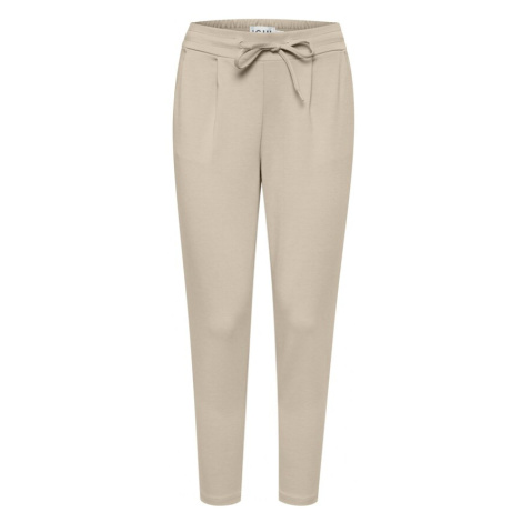 ICHI Plisované nohavice 'ICHKate'  svetlobéžová