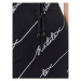 ROTATE Úpletové šaty Sequin Logo 110112100 Čierna Slim Fit