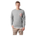 Contrasting Crewneck Pocket Grey/Floral