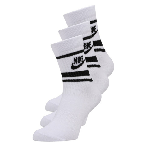 Nike Sportswear Športové ponožky 'Everyday Essential'  čierna / biela
