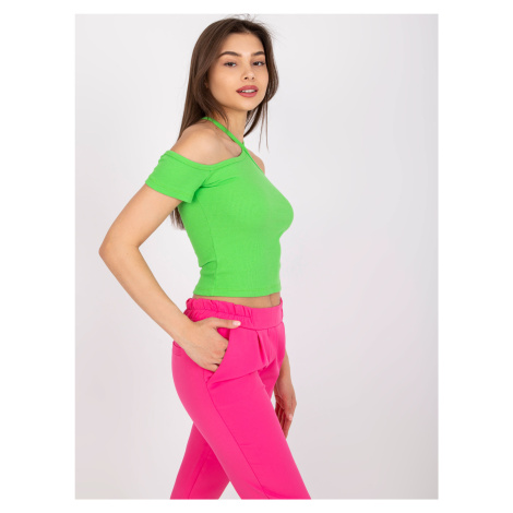 Blouse-RV-BZ-7679.72-light green Rue Paris