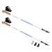 SPOKEY - RUBBLE Palice Nordic Walking 2-dielne, systém anti-shock, bielo-modré