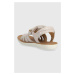 Detské semišové sandále Shoo Pom béžová farba