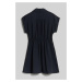 ŠATY GANT REL POPOVER SS DRESS EVENING BLUE