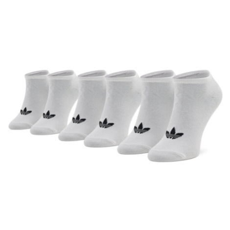 Adidas Súprava 3 párov kotníkových ponožiek unisex Trefoil Liner S20273 Biela