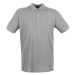 Henbury Pánske polo tričko H101 Heather Grey